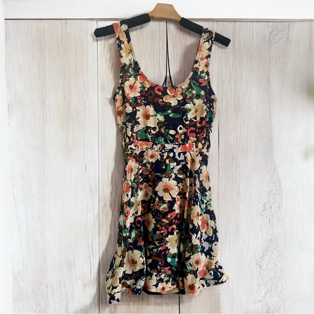 Lucca Couture Multicolor Fit and Flare Mini Sundress Sz XS